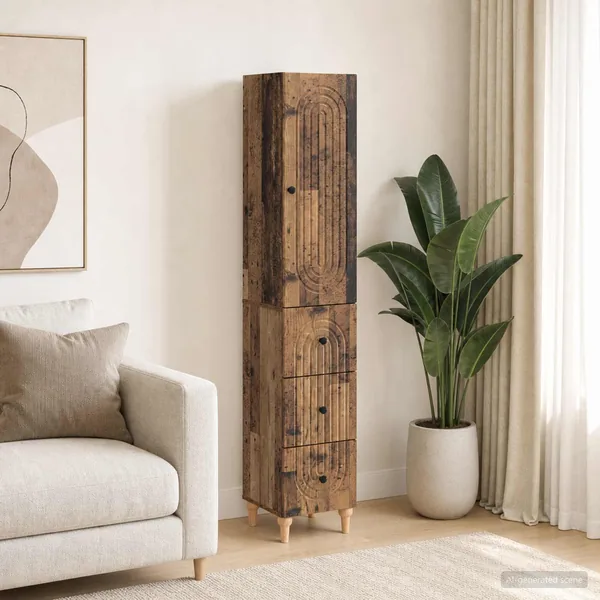 Ensemble de Meubles 2 pcs 33 x 34,5 x 90 cm Bois d'ingénierie
