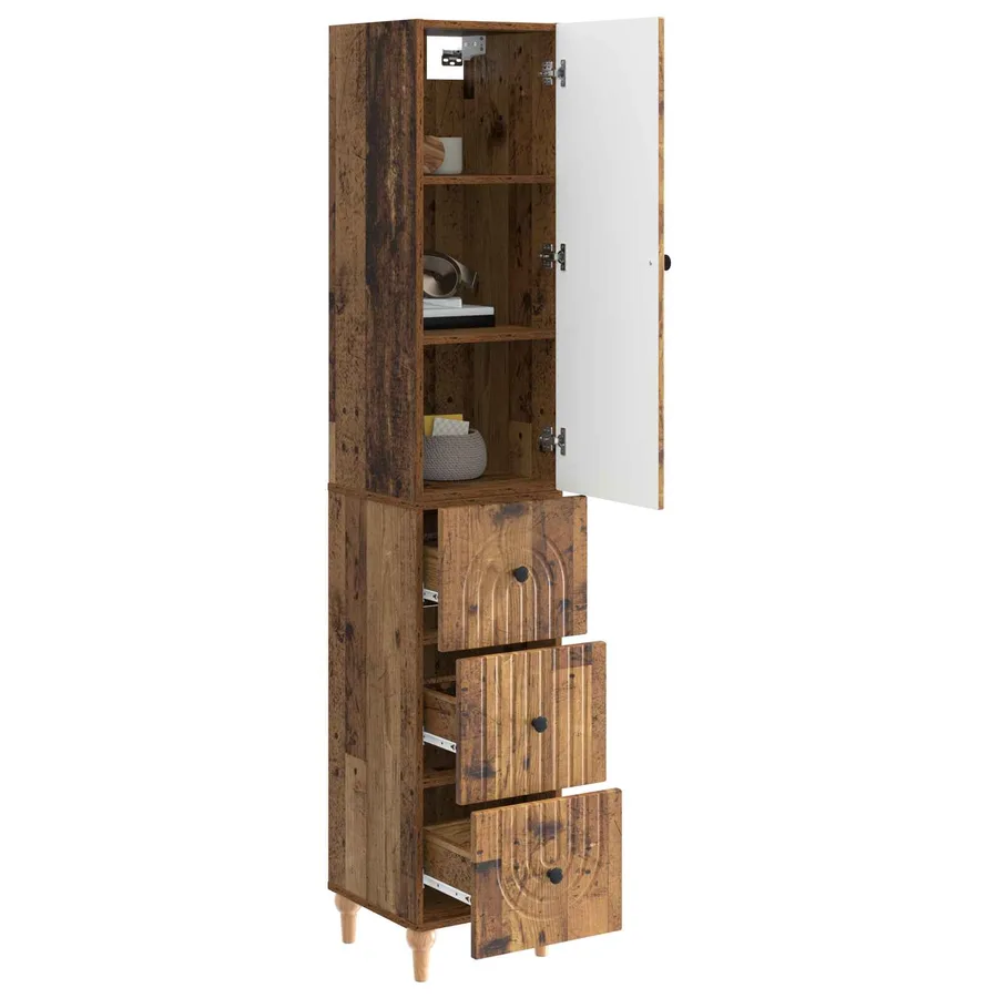Ensemble de Meubles 2 pcs 33 x 34,5 x 90 cm Bois d'ingénierie - 3