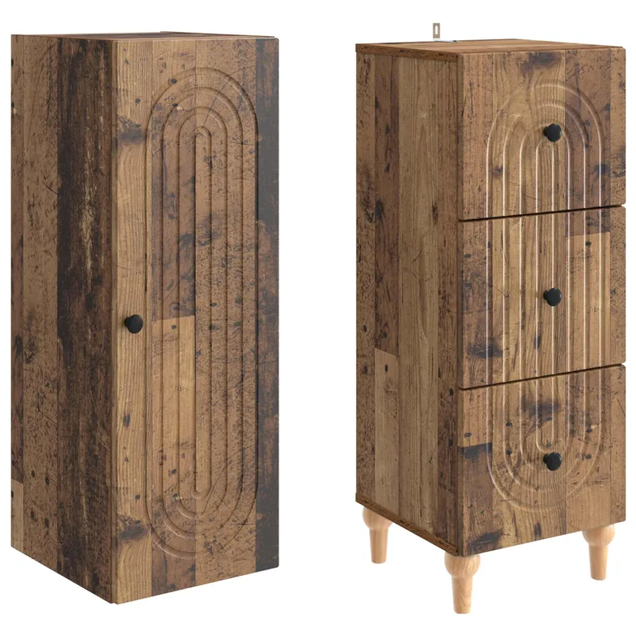 Ensemble de Meubles 2 pcs 33 x 34,5 x 90 cm Bois d'ingénierie - 4