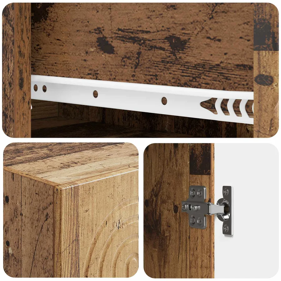 Ensemble de Meubles 2 pcs 33 x 34,5 x 90 cm Bois d'ingénierie - 8