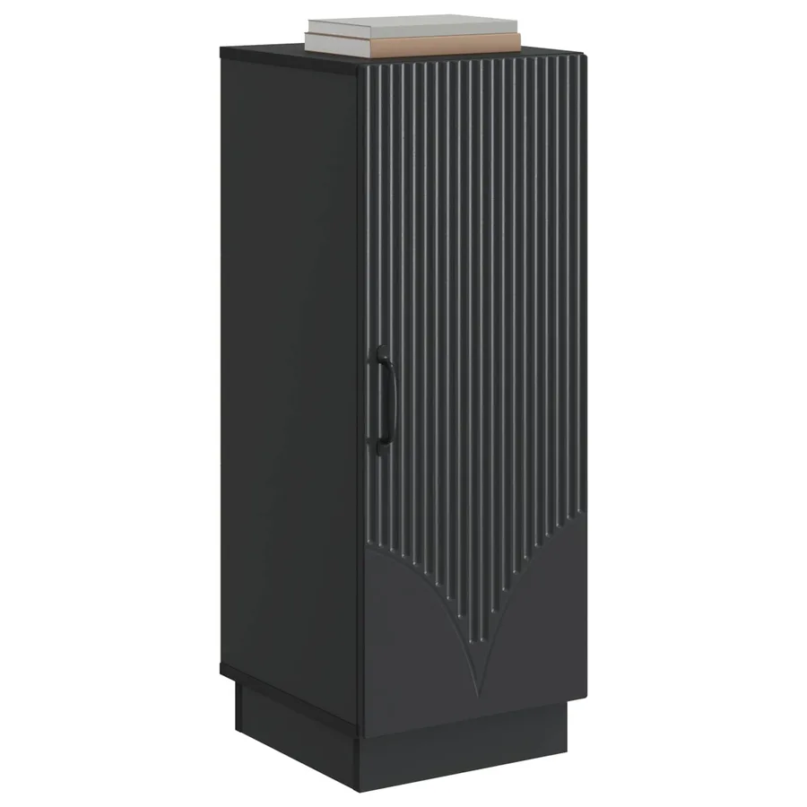 Buffet Noir 33 x 34,5 x 87 cm Bois d'ingénierie - 3