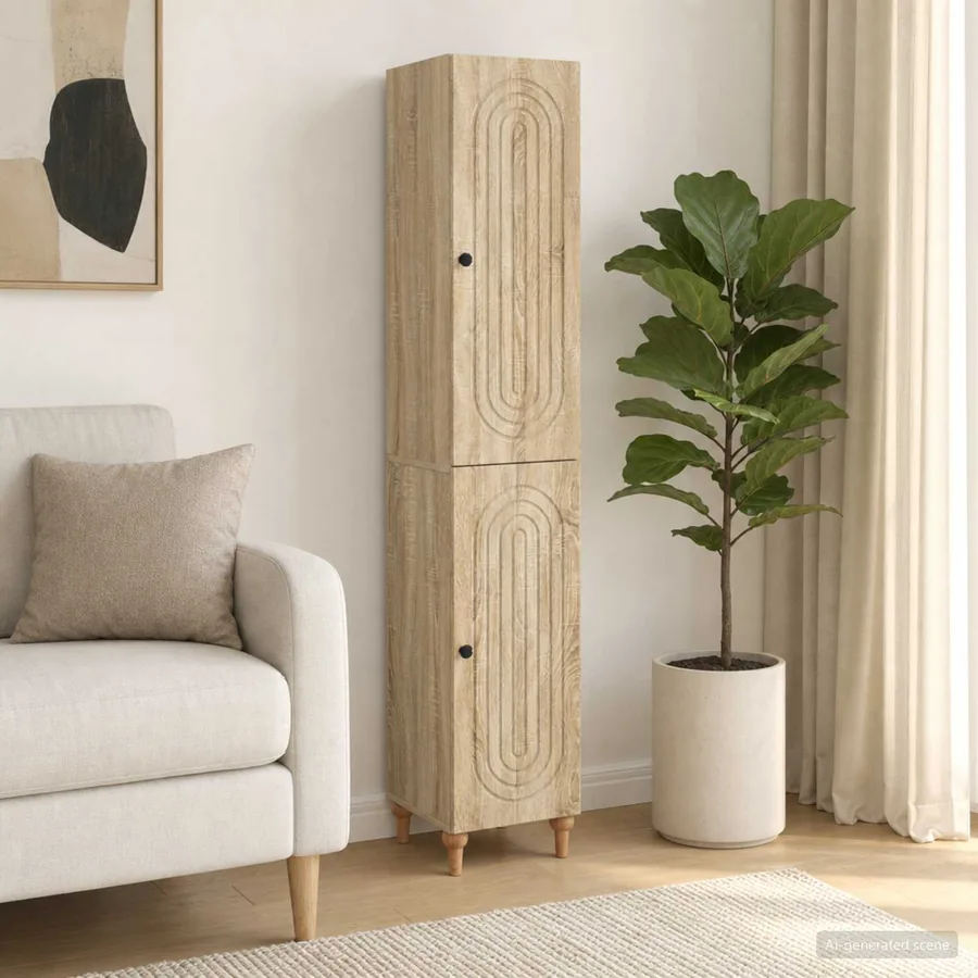 Ensemble de Meubles 2 pcs Chêne Sonoma Bois d'ingénierie