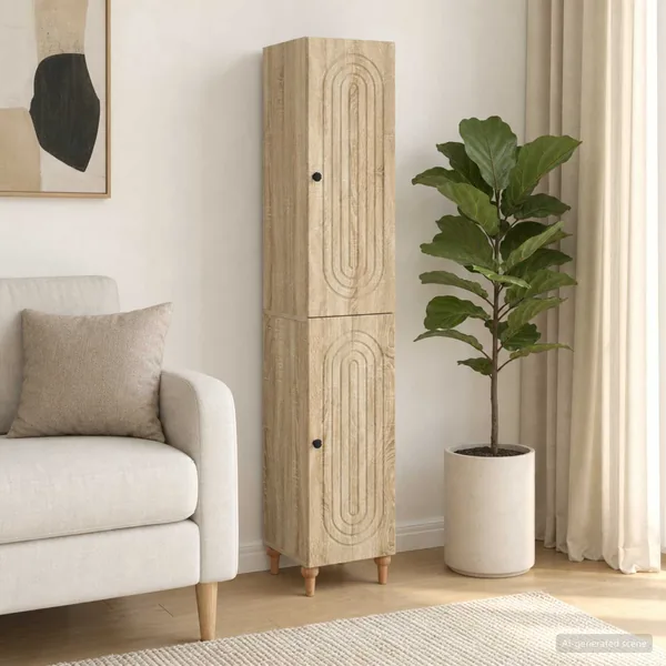 Ensemble de Meubles 2 pcs Chêne Sonoma Bois d'ingénierie