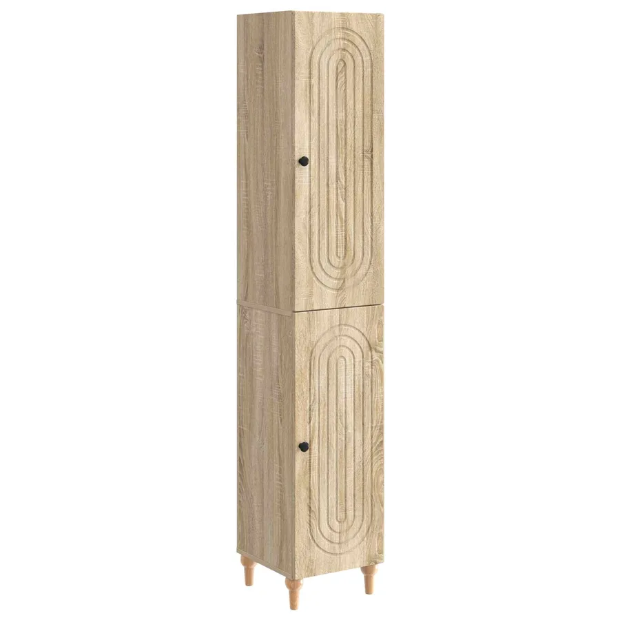 Ensemble de Meubles 2 pcs Chêne Sonoma Bois d'ingénierie - 2
