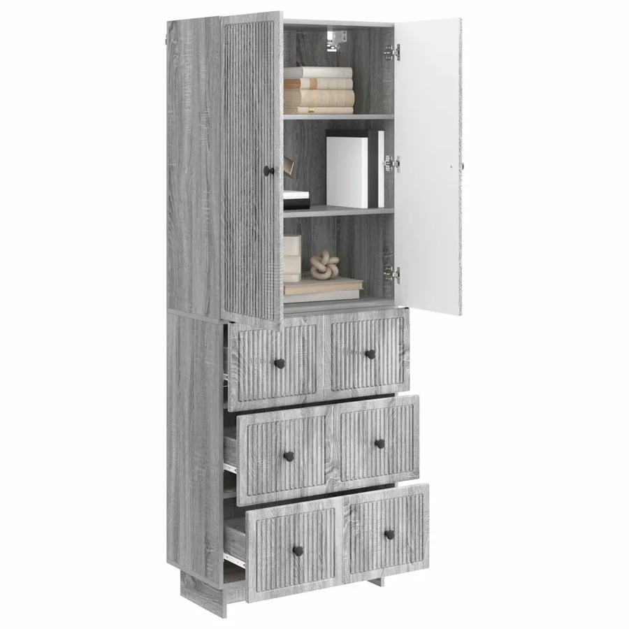 Ensemble de Meubles 2 pcs 66 x 34,5 x 90 cm Bois d'ingénierie - 3