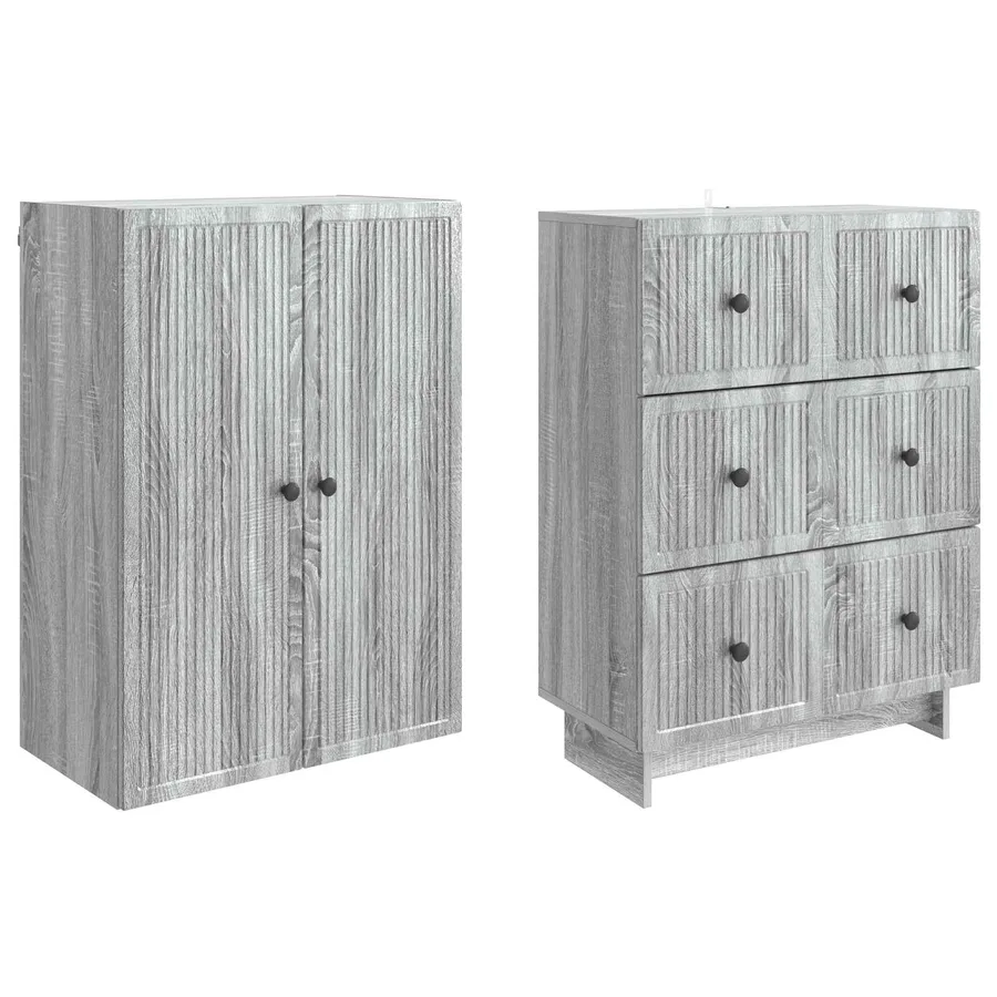 Ensemble de Meubles 2 pcs 66 x 34,5 x 90 cm Bois d'ingénierie - 4