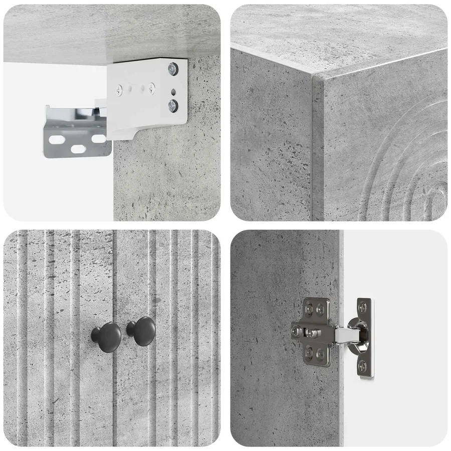 Ensemble de Meubles 2 pcs Bois d'ingénierie - 8
