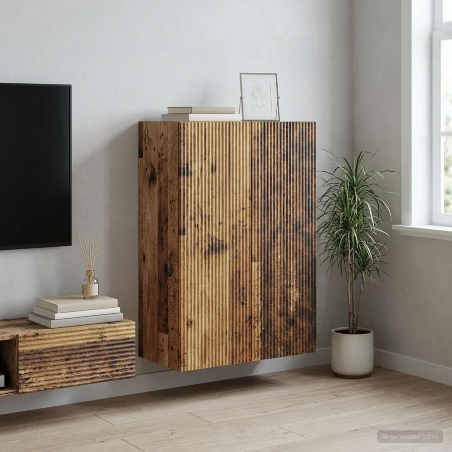 Armoire Murale Bois ancien 66 x 34,5 x 90 cm Bois d'ingénierie