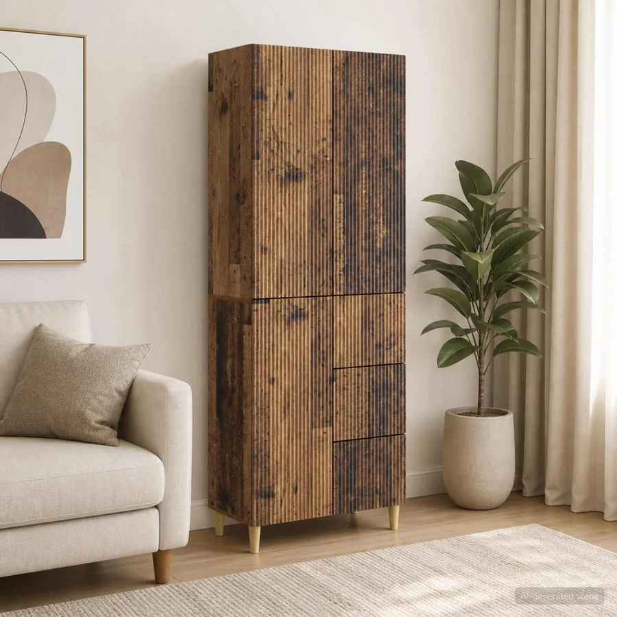 Ensemble de Meubles 2 pcs 66 x 34,5 x 90 cm Bois d'ingénierie