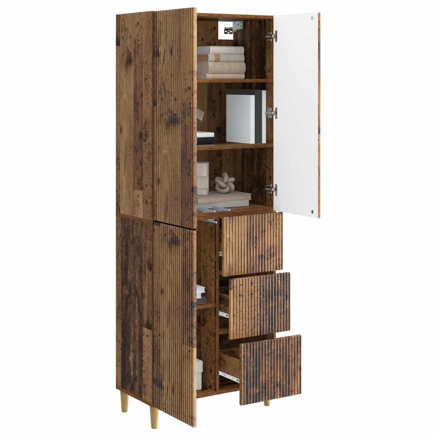 Ensemble de Meubles 2 pcs 66 x 34,5 x 90 cm Bois d'ingénierie - 3