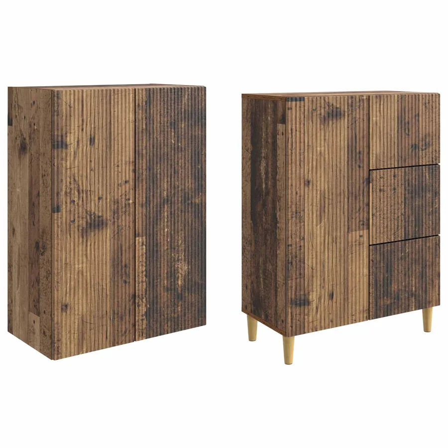 Ensemble de Meubles 2 pcs 66 x 34,5 x 90 cm Bois d'ingénierie - 4