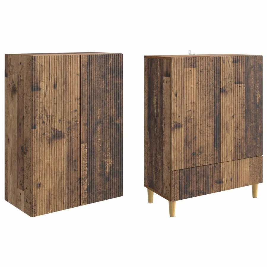 Ensemble de Meubles 2 pcs 66 x 34,5 x 95 cm Bois d'ingénierie - 4