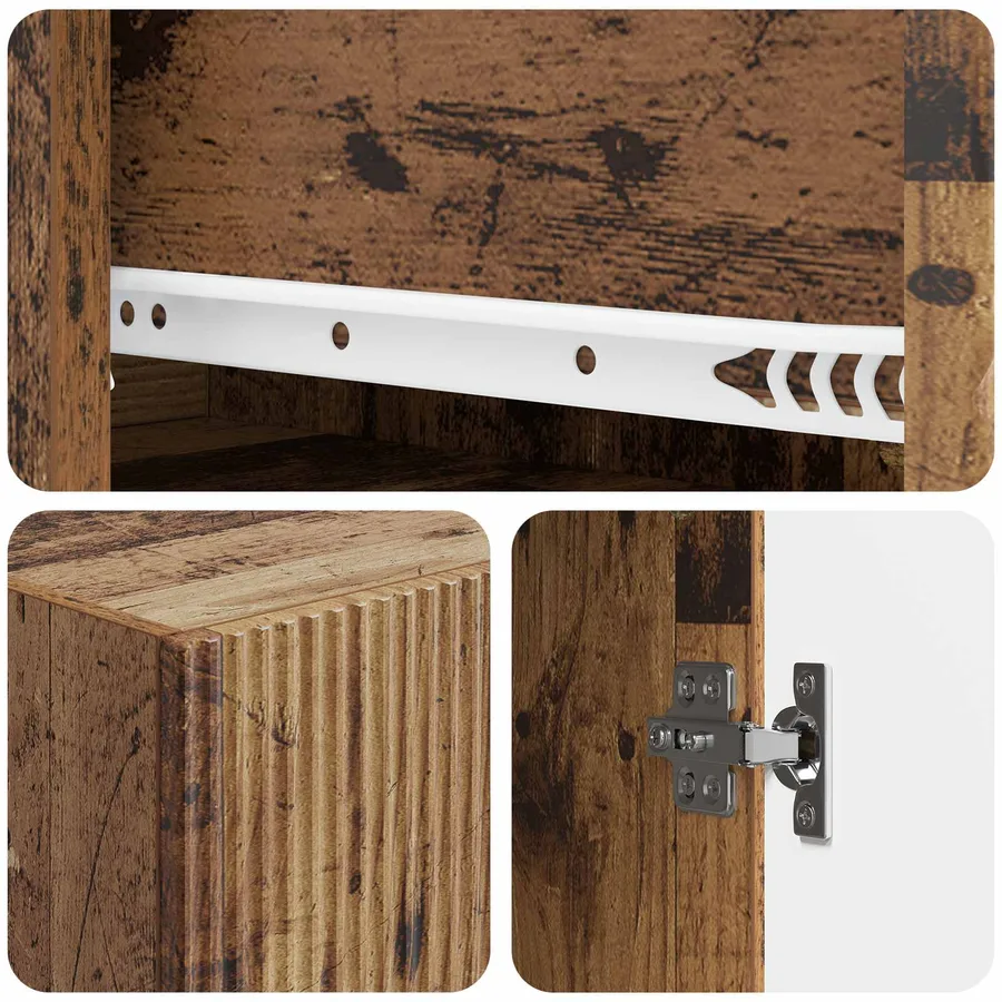 Ensemble de Meubles 2 pcs 66 x 34,5 x 95 cm Bois d'ingénierie - 8
