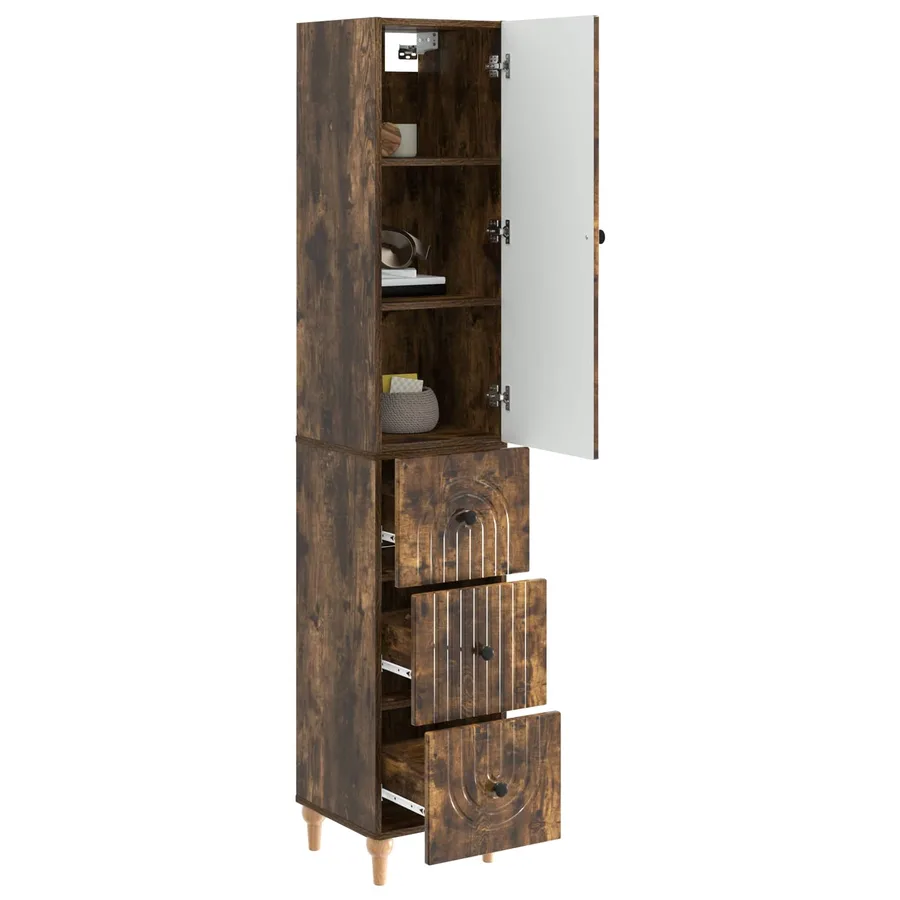 Ensemble de Meubles 2 pcs 33 x 34,5 x 90 cm Bois d'ingénierie - 3