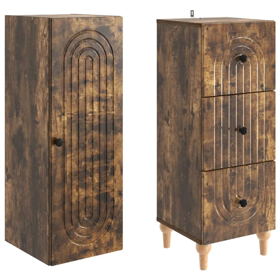 Ensemble de Meubles 2 pcs 33 x 34,5 x 90 cm Bois d'ingénierie - 4