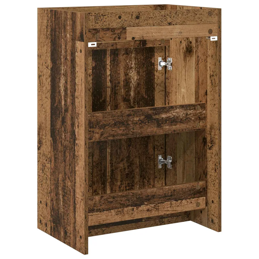 Meuble sous lavabo de salle de bain Bois ancien - 6