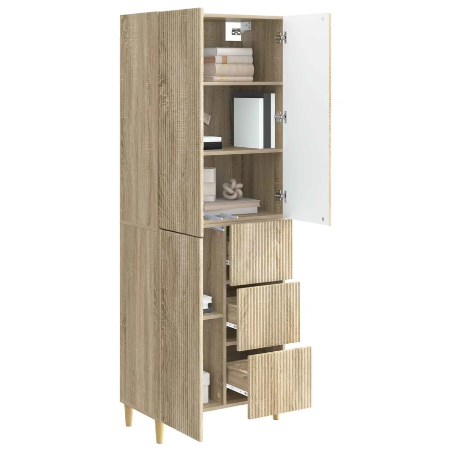 Ensemble de Meubles 2 pcs 66 x 34,5 x 90 cm Bois d'ingénierie - 3