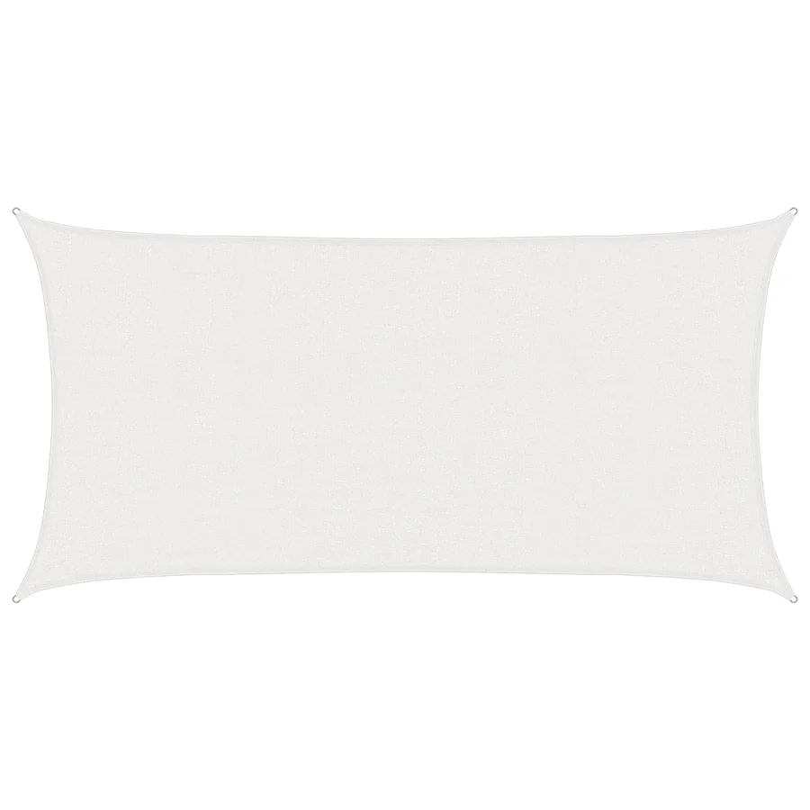 Voile d'ombre Blanc 2,5 x 6 m HDPE