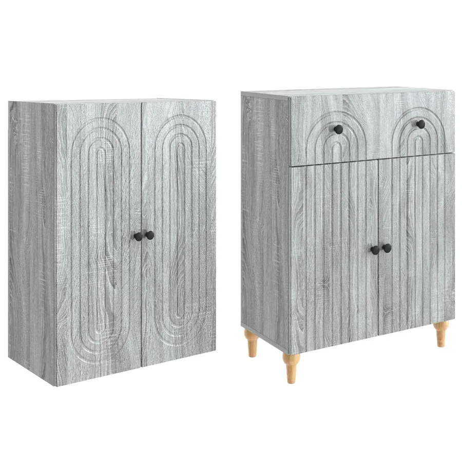 Ensemble de Meubles 2 pcs 66 x 34,5 x 90 cm Bois d'ingénierie - 4