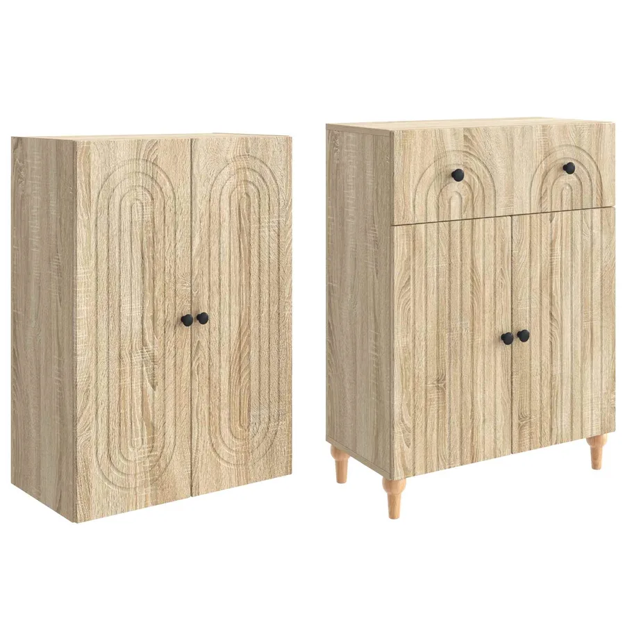 Ensemble de Meubles 2 pcs 66 x 34,5 x 90 cm Bois d'ingénierie - 4