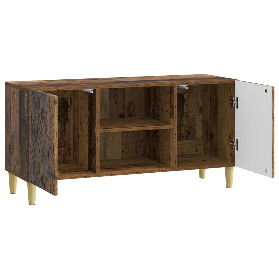Meuble TV 102 x 34,5 x 50 cm Bois ancien Bois d'ingénierie - 4