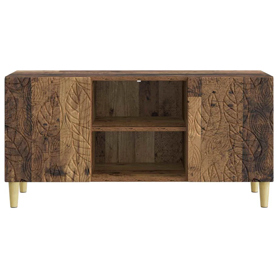 Meuble TV 102 x 34,5 x 50 cm Bois ancien Bois d'ingénierie - 5