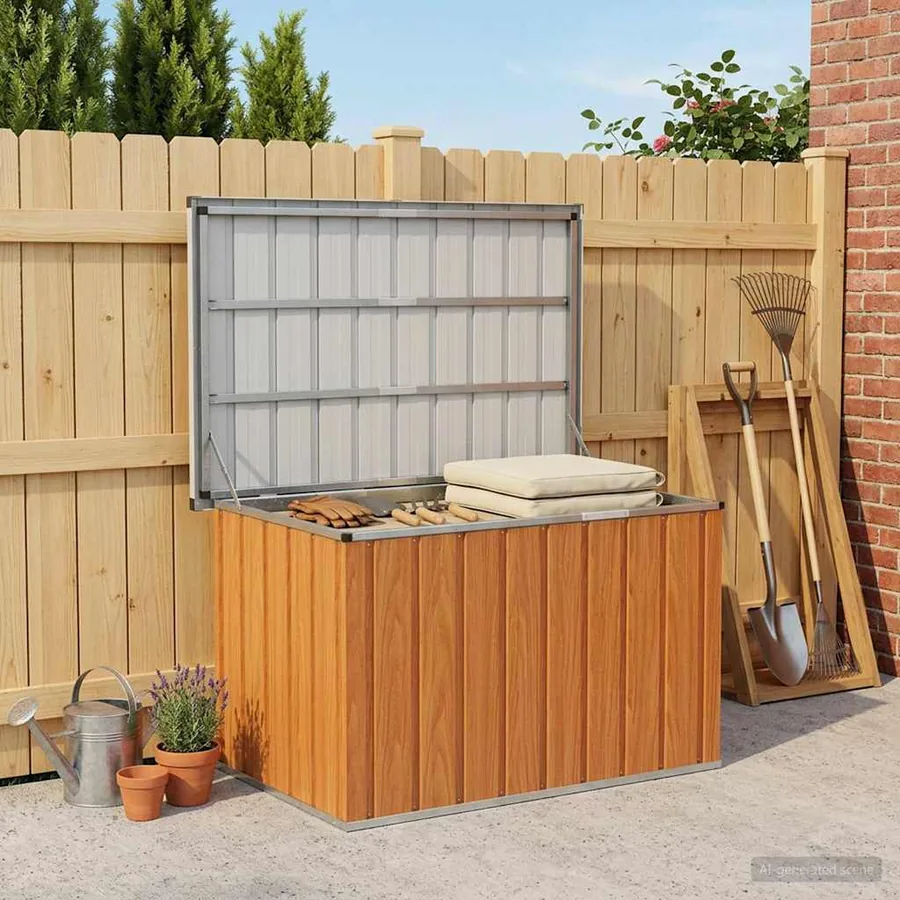 Boîte de Rangement Extérieure bois 109 x 67 x 65 cm