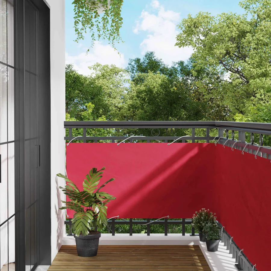 Écran de balcon Bordeaux 75 x 300 cm Tissu Oxford