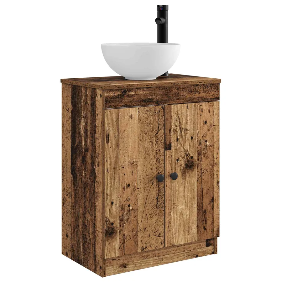 Meuble de salle de bain avec évier Bois ancien 54 x 35 x 83 cm - 2