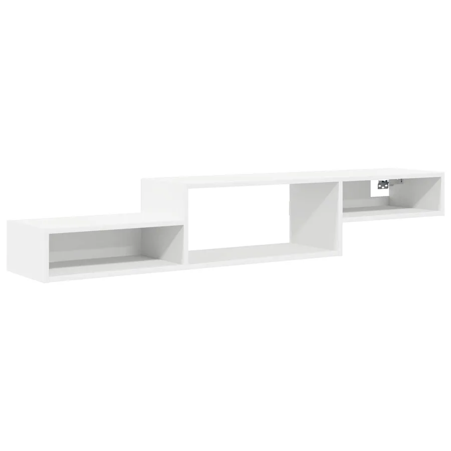 Meuble TV mural Montage mural Blanc 150 x 28 x 26 cm - 2