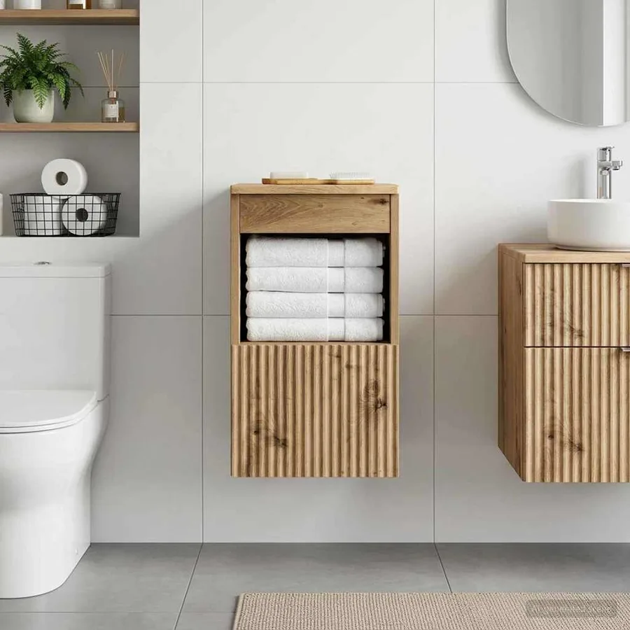Armoire de salle de bain Chêne artisanal 30 x 41 x 50 cm - 4