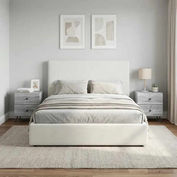 Cabinet de chevet 2 pcs Sonoma gris 43 x 34,5 x 47,5 cm