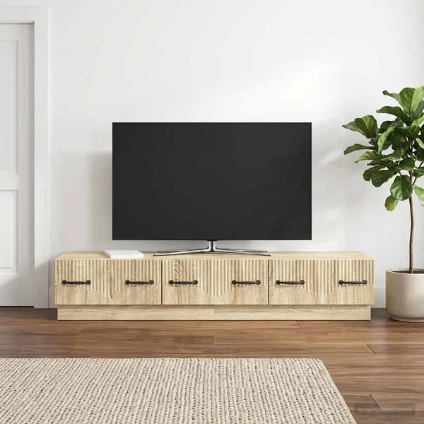 Meuble TV Chêne Sonoma 147 x 34,5 x 27 cm Bois d'ingénierie