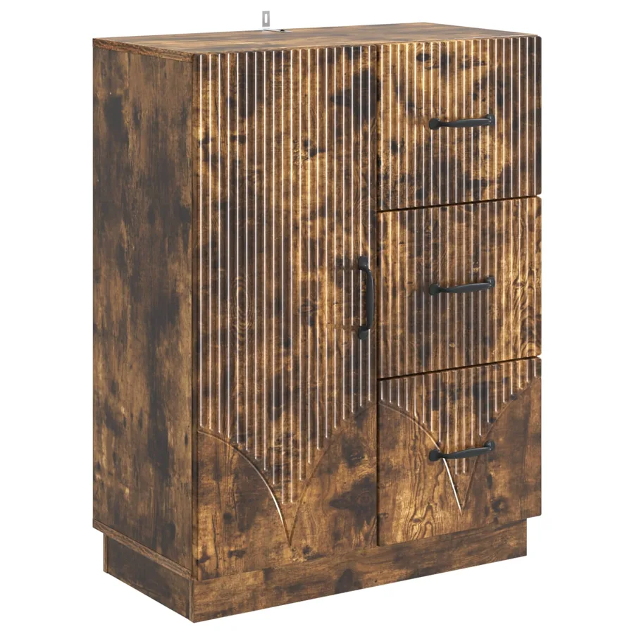 Buffet Chêne fumé 66 x 34,5 x 87 cm Bois d'ingénierie - 2