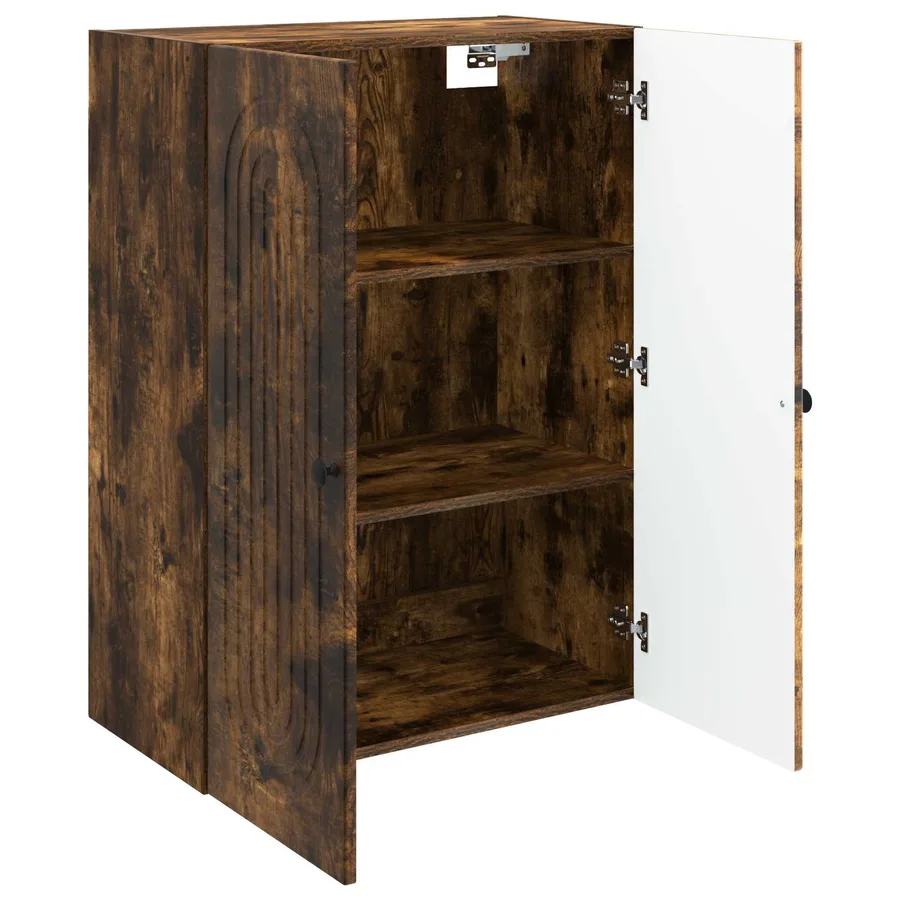 Armoire Murale Chêne fumé 66 x 34,5 x 90 cm Bois d'ingénierie - 3