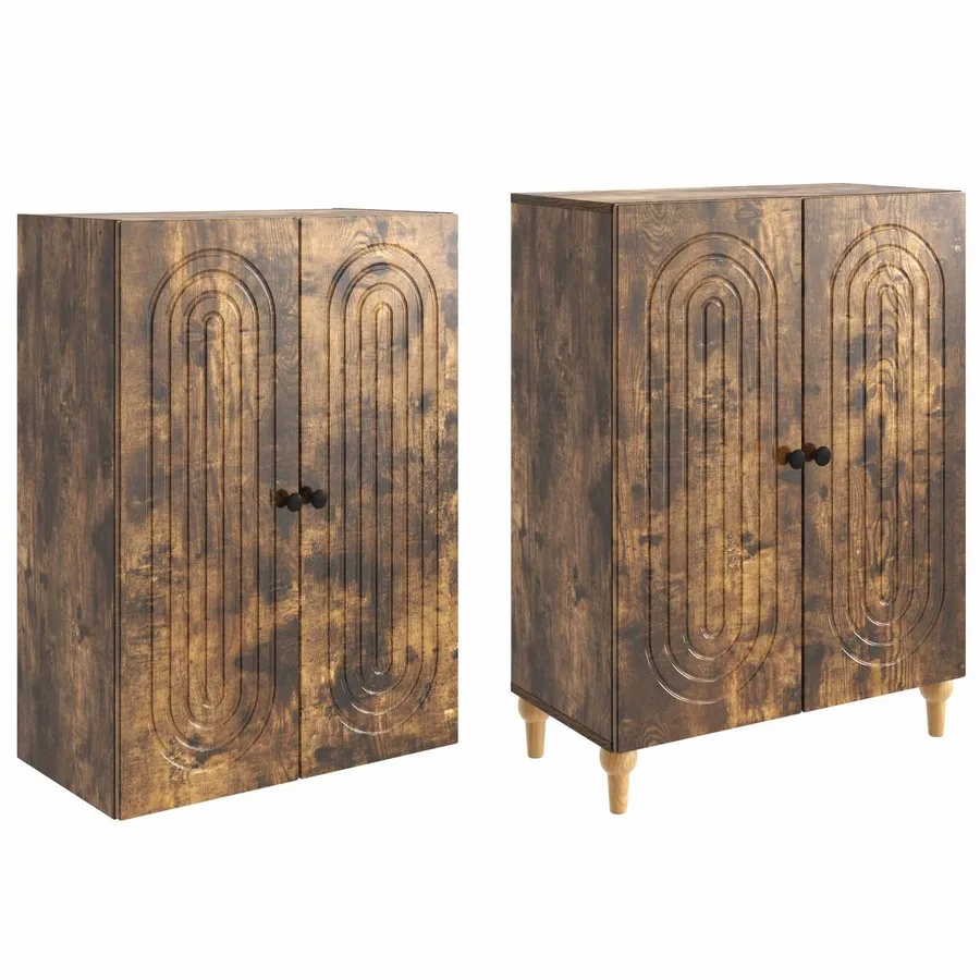 Ensemble de Meubles 2 pcs 66 x 34,5 x 90 cm Bois d'ingénierie - 4