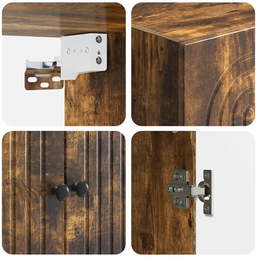 Ensemble de Meubles 2 pcs 66 x 34,5 x 90 cm Bois d'ingénierie - 8