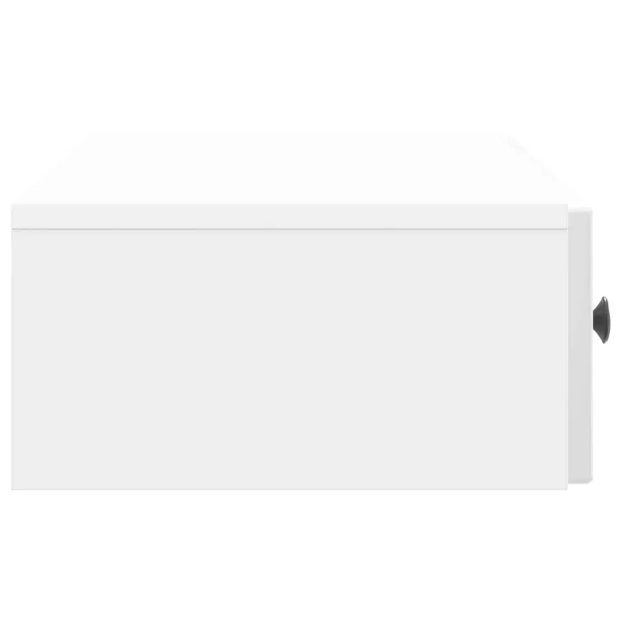 Table d'appoint murale Blanc brillant 87,5 x 34,5 x 17 cm - 6