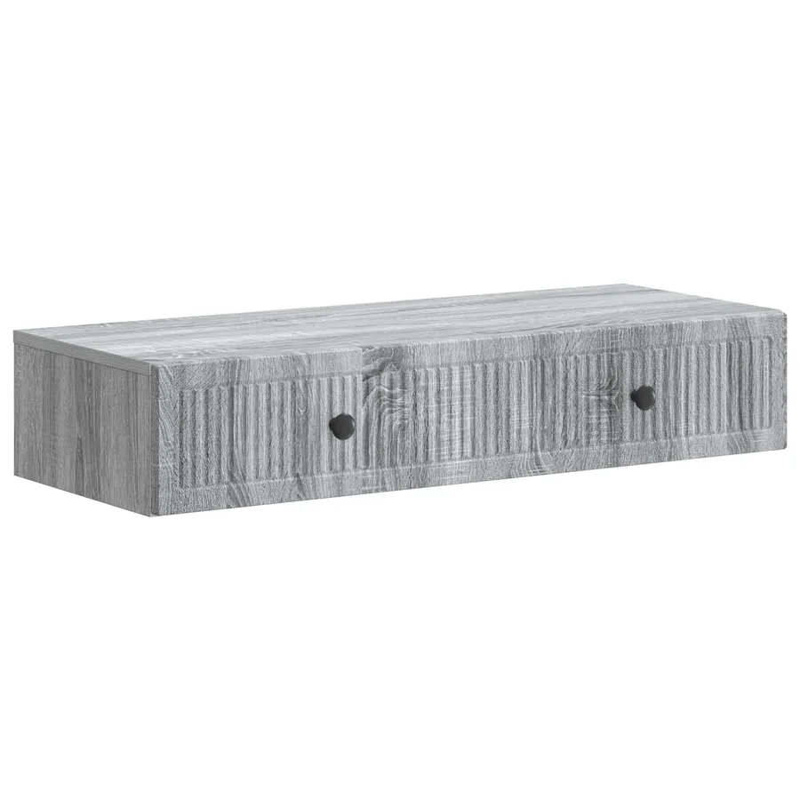 Table d'appoint murale Sonoma gris 87,5 x 34,5 x 17 cm - 2