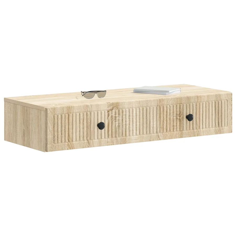 Table d'appoint murale Chêne Sonoma 87,5 x 34,5 x 17 cm - 3