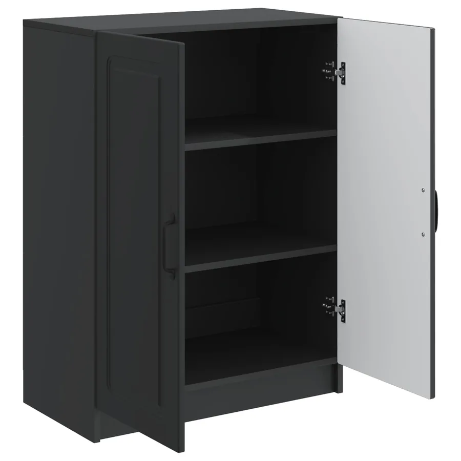 Buffet Noir 66 x 34,5 x 87 cm Bois d'ingénierie - 5