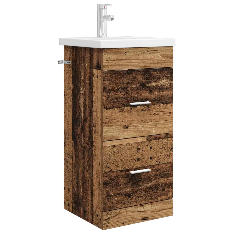 Meuble de salle de bain avec évier Bois ancien - 2