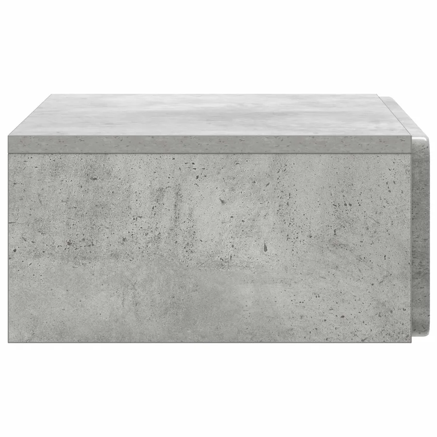 Table d'appoint murale Gris béton 59 x 34,5 x 17 cm - 6