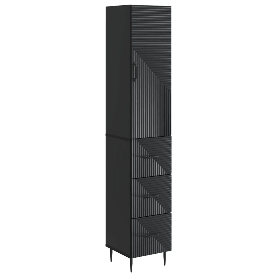 Ensemble de Meubles 2 pcs Noir 33 x 34,5 x 90 cm - 2