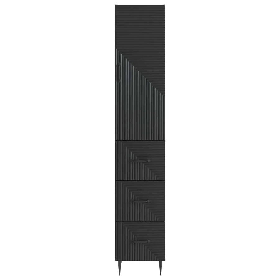 Ensemble de Meubles 2 pcs Noir 33 x 34,5 x 90 cm - 5
