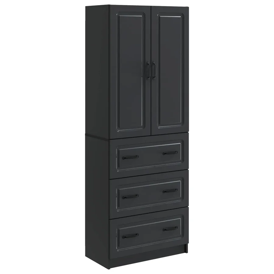 Ensemble de Meubles 2 pcs Noir 66 x 34,5 x 87 cm - 2