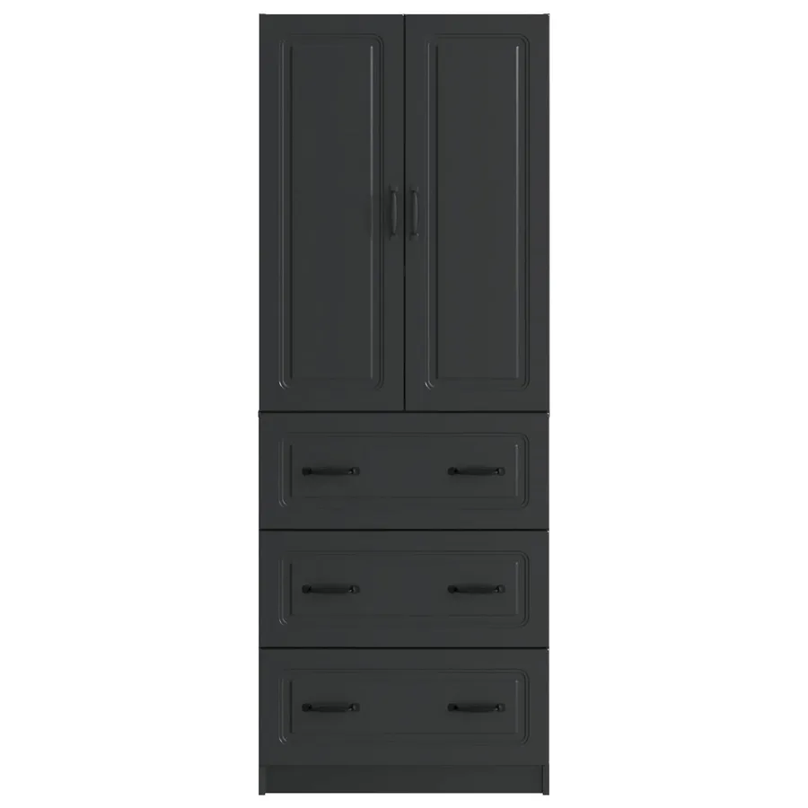 Ensemble de Meubles 2 pcs Noir 66 x 34,5 x 87 cm - 5