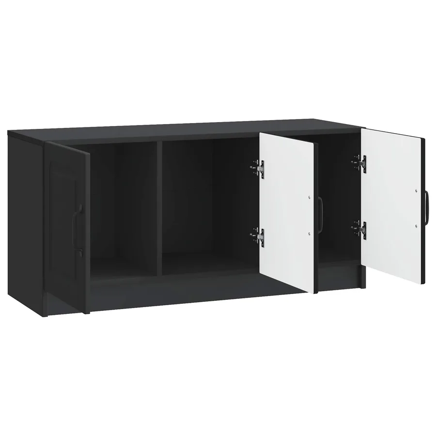 Meuble TV Noir 99 x 34,5 x 47 cm Bois d'ingénierie - 5
