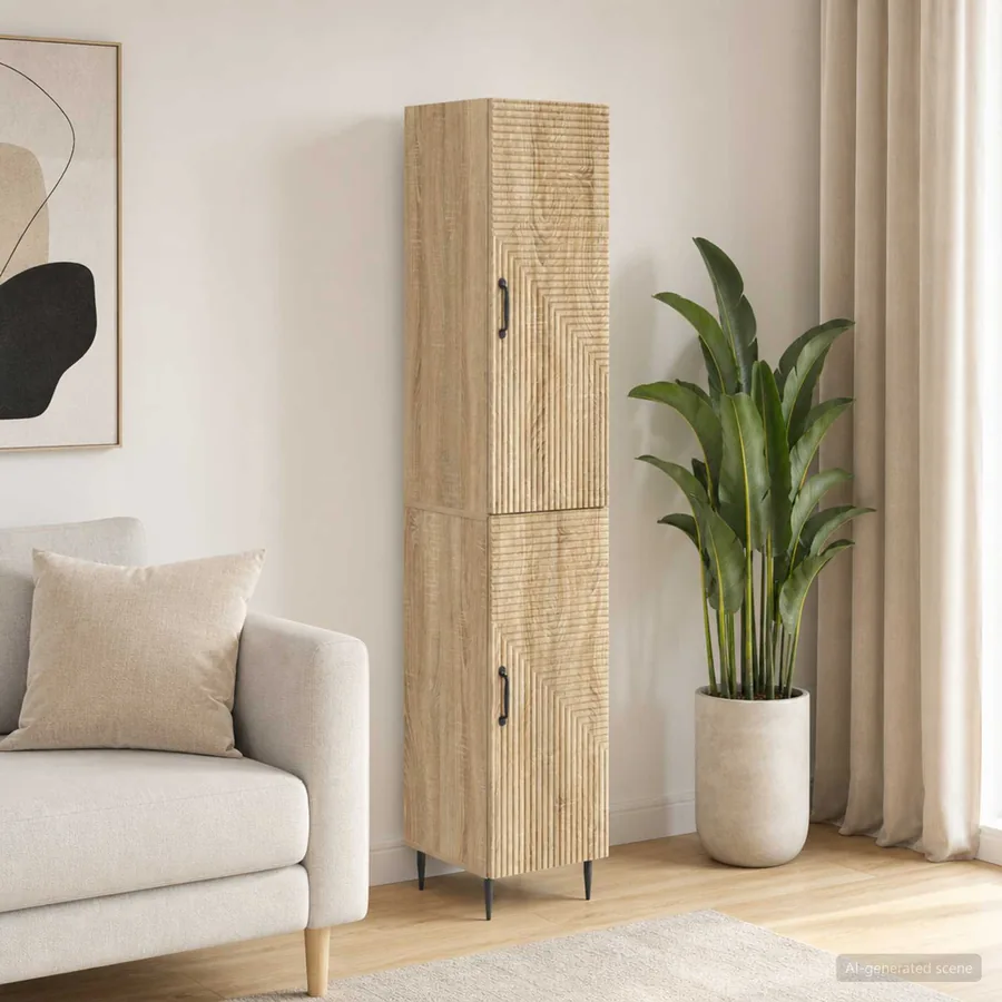 Ensemble de Meubles 2 pcs Chêne Sonoma 33 x 34,5 x 89,5 cm