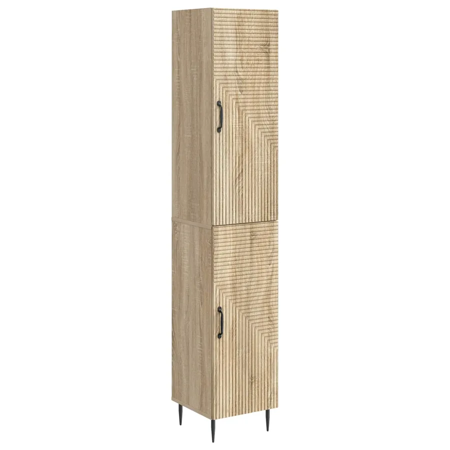 Ensemble de Meubles 2 pcs Chêne Sonoma 33 x 34,5 x 89,5 cm - 2